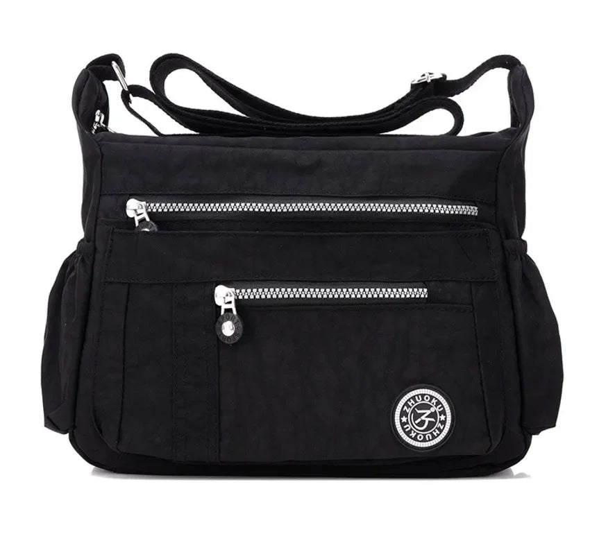 Oxford Waterproof Shoulder Bag Women Casual Crossbody Bag Multifunction Shopping Handbag Travel Large Capacity Messenger Bag